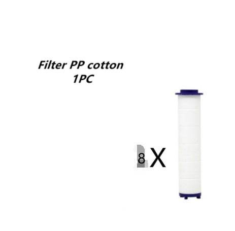 Propeller Driven Shower Head With Stop Button And Cotton Filter Turbocharged High Pressure Handheld Shower Nozzle - Velora