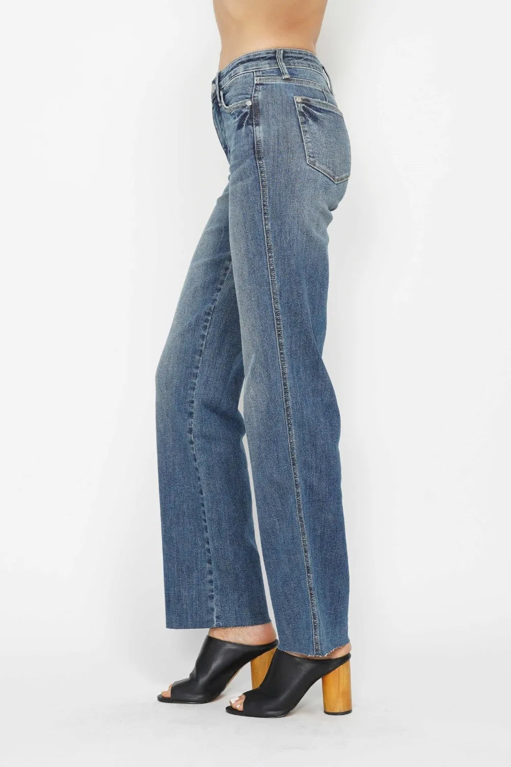 Judy Blue Full Size Tummy Control Straight Jeans - Velora