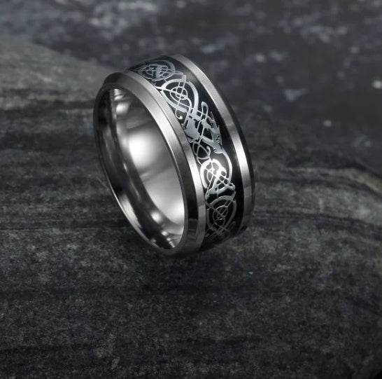 Asgard Crafted Basilisk Scale Wedding Ring - Velora