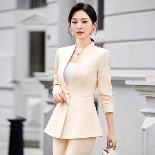 Female Autumn And Winter Long Sleeves Fashionable Suit - Velora