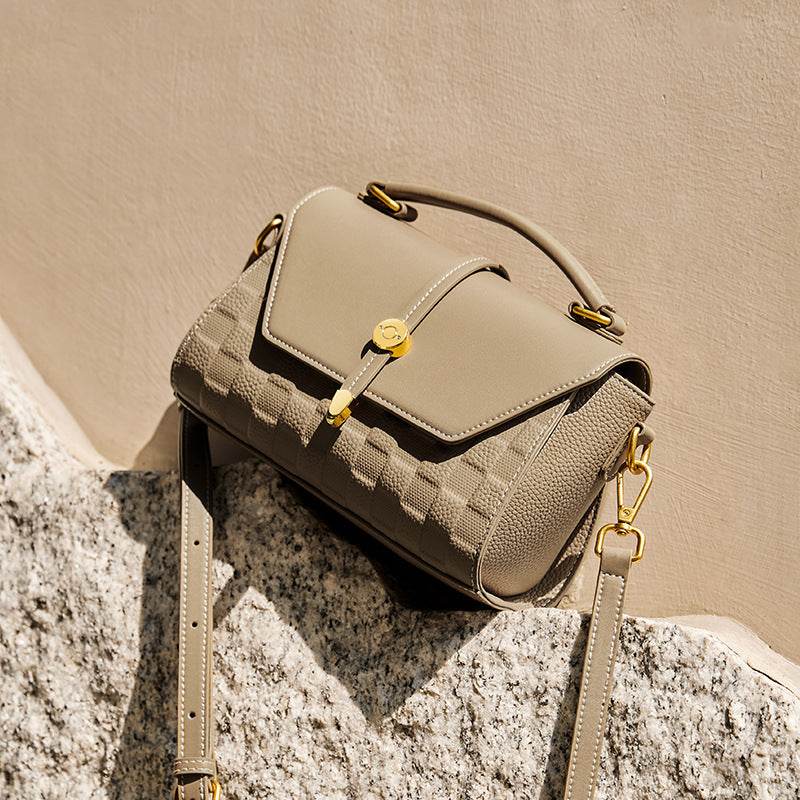 Light Luxury Premium Handbag Genuine Leather Crossbody - Velora