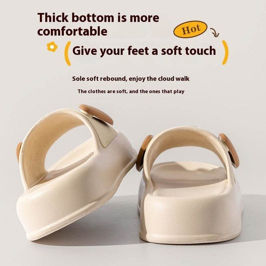 Cute Cartoon Dog Slippers Non-slip Floor Bathroom Slipper Summer Women's House Shoes - Velora