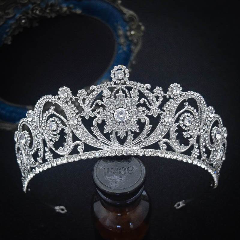 Zircon Bride Crown Fashion Headwear - Velora