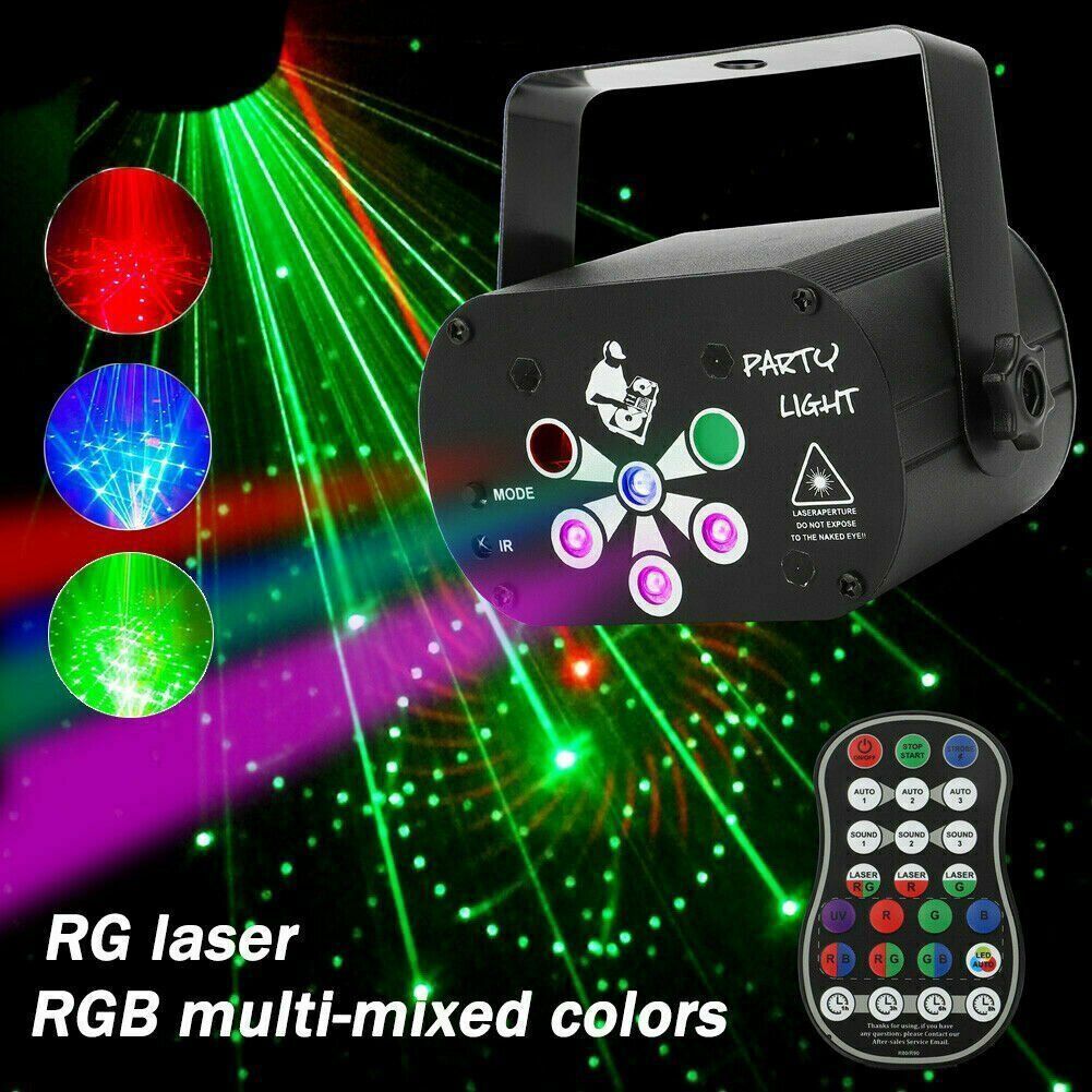 480 Pattern LED RGB Disco Party Laser Stage Light USB Club DJ Lighting Projector https://like2b-uy
