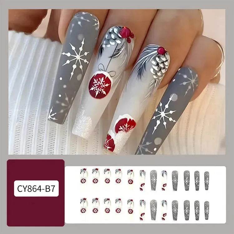 24pcs Christmas False Nail Decal stickers - Velora