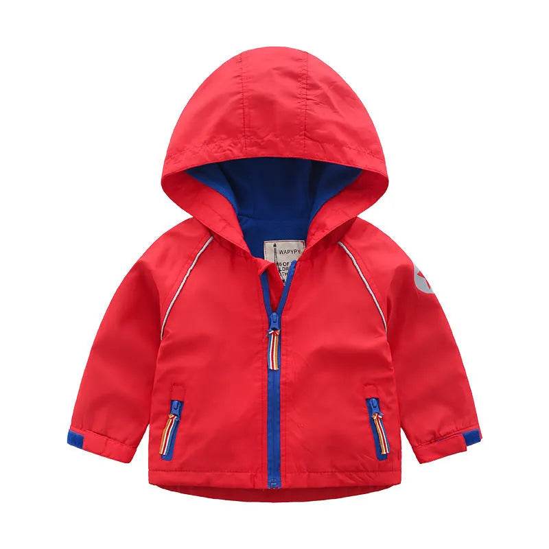 Boys' Hooded Autumn Clothing Children's Fleece Jacket - Velora
