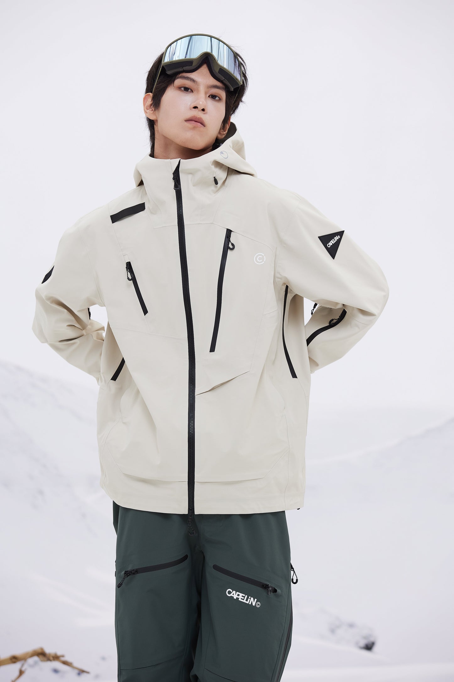 Alpha Unisex 3L Shell Snowboard Jacket - Velora