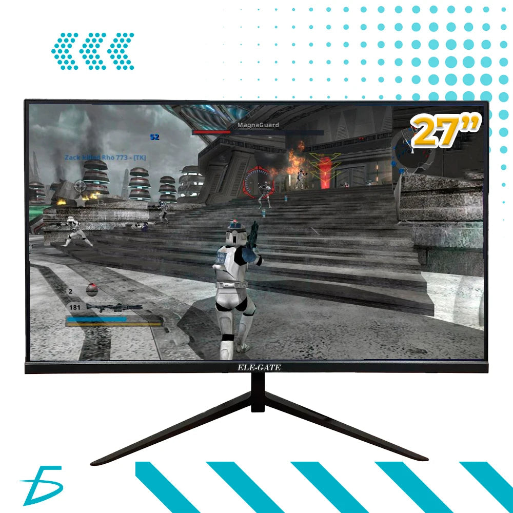 27\" 75Hz Full HD 1K Ultra-Slim Zero Frame Gaming Monitor Wide Screen HDR 4K 2K Resolution 60Hz 165Hz Refresh Rate Black for PC - Velora
