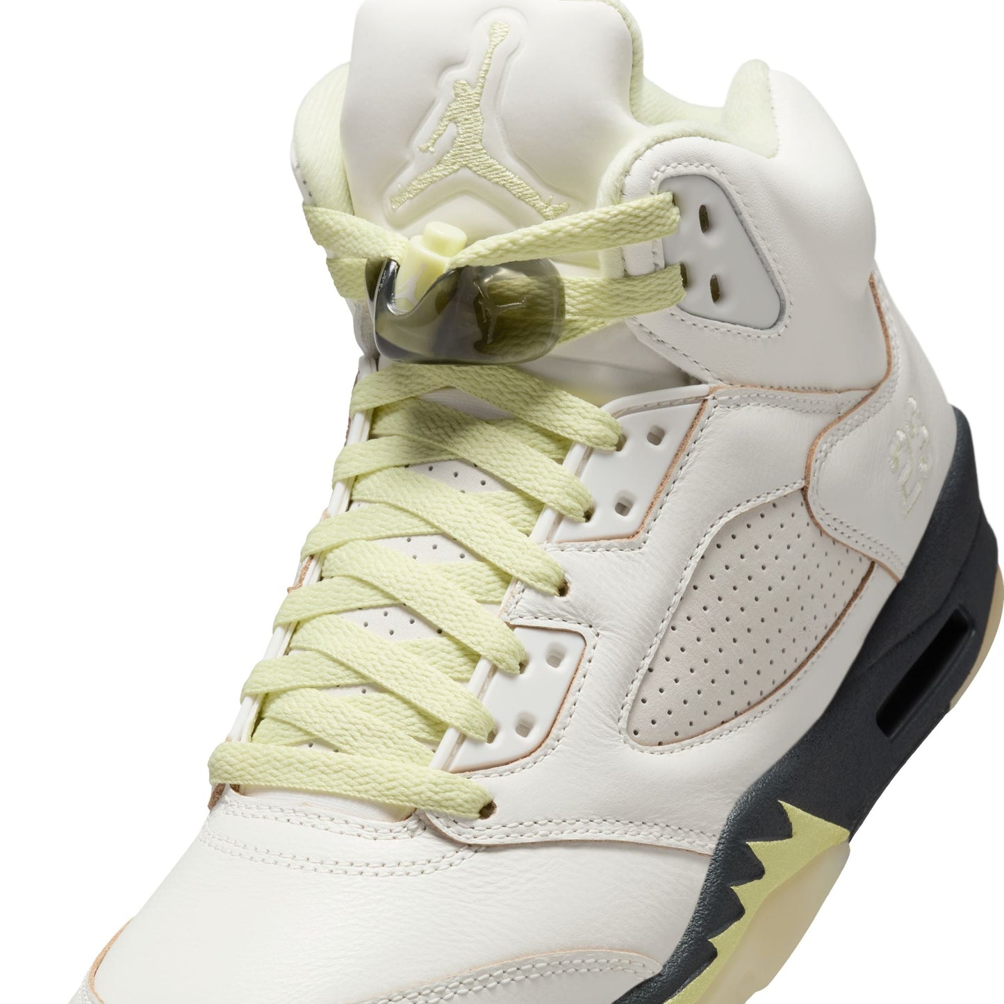 W Air Jordan 5 Retro "Luminous Green and Sail" IM7592-130 - Velora