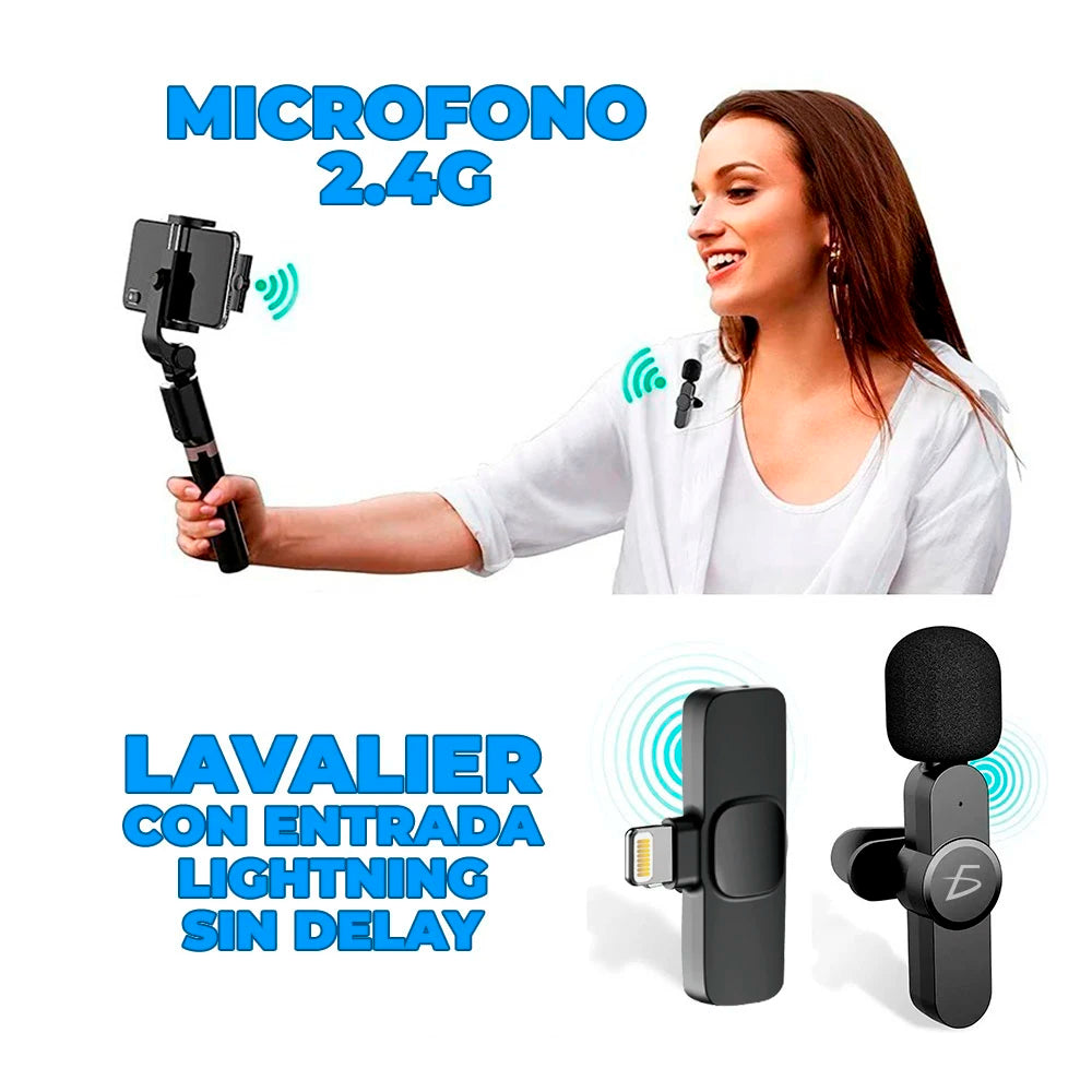 Portable Wireless Lavalier Microphone for iPhone & iPad Users - Velora