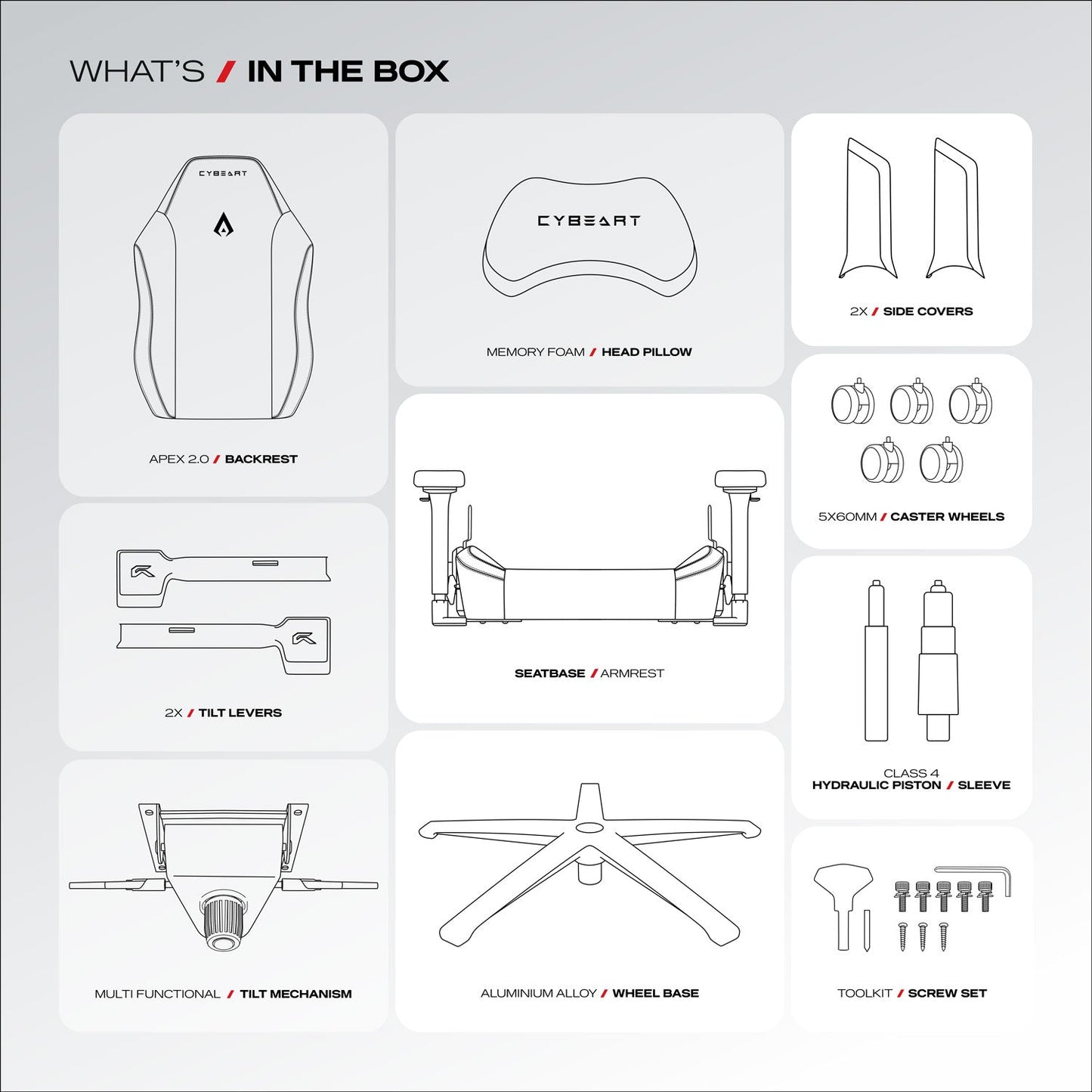 Apex Series - Ghost Edition Gaming Chair