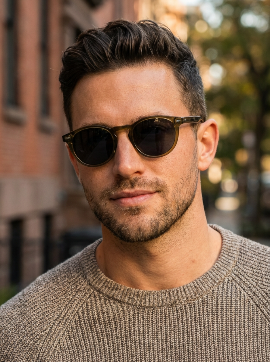 Briar – Round Keyhole Bridge Sunglasses | Bolero Eyewear
