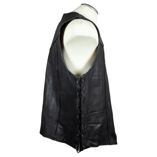 BOL Men's Tall Buffalo Leather Vest - Velora Luxury Fashion