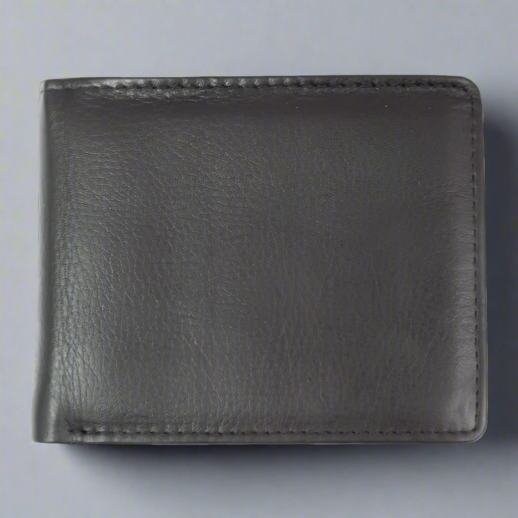 BOL Men's Billfold Flip Up Leather Wallet Boutique of Leathers/Open Road