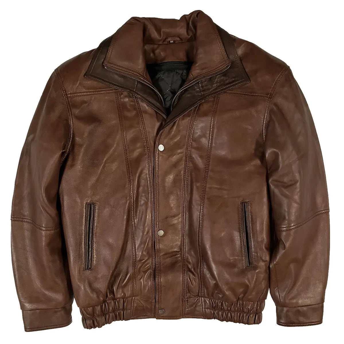 BOL Men's Double Collar Leather Bomber Jacket Boutique of Leathers/Open Road
