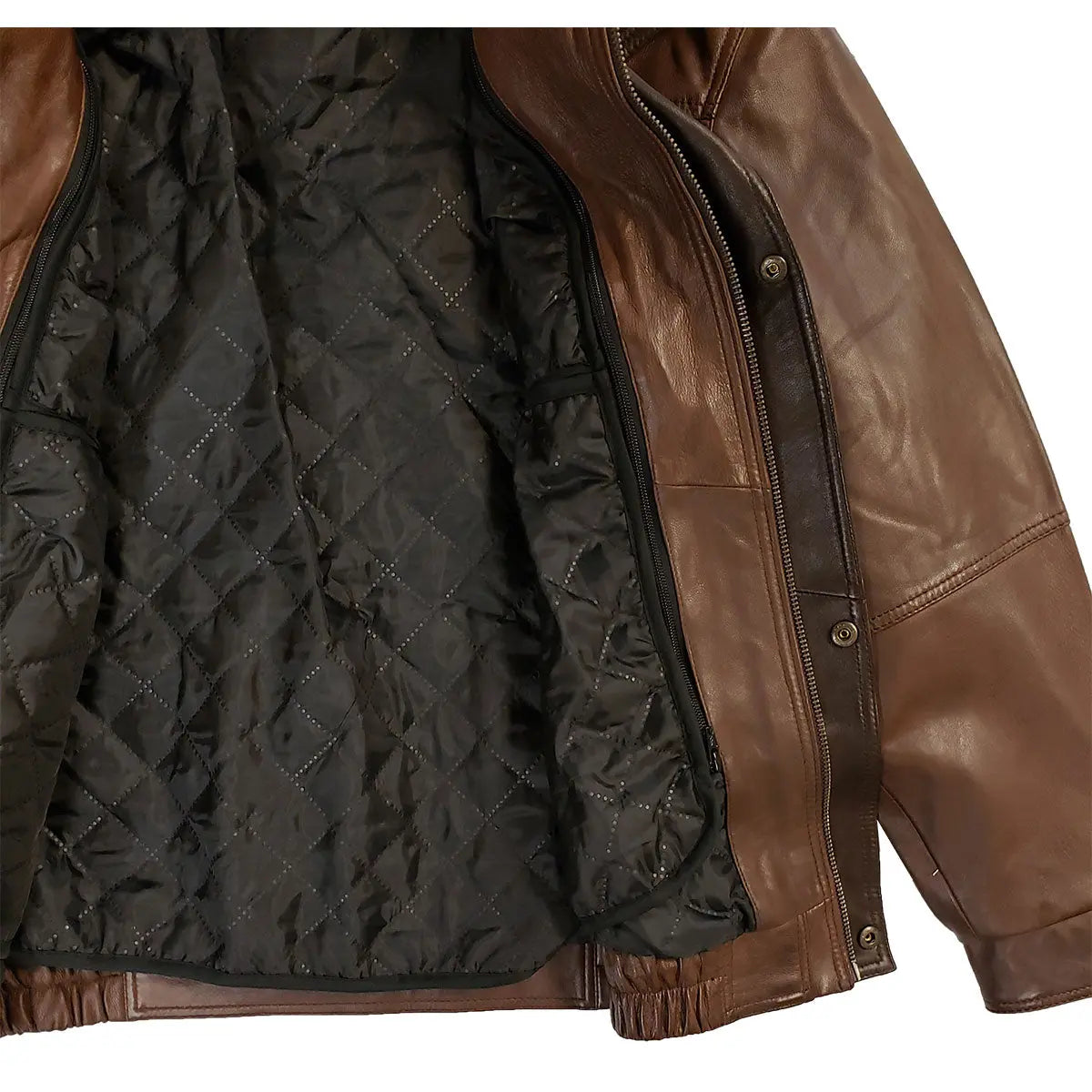 BOL Men's Double Collar Leather Bomber Jacket Boutique of Leathers/Open Road