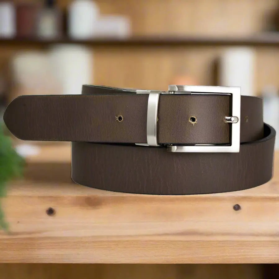 BOL Men's Reversible Solid Leather Belt Boutique of Leathers/Open Road