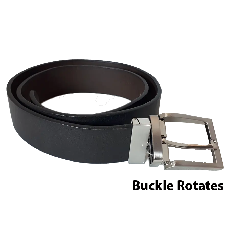 BOL Men's Reversible Solid Leather Belt Boutique of Leathers/Open Road