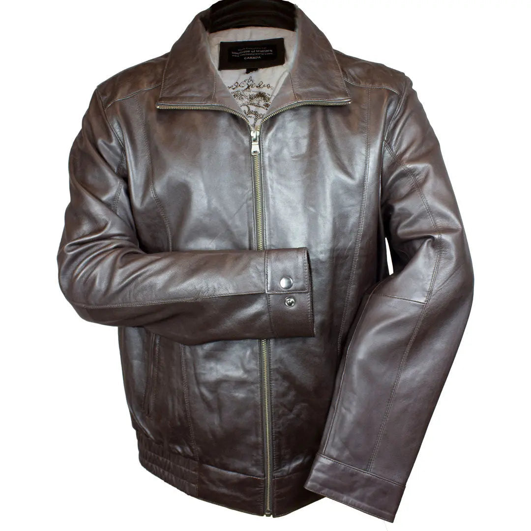 BOL Men's Ting Bomber Lambskin Leather Jacket Boutique of Leathers/Open Road