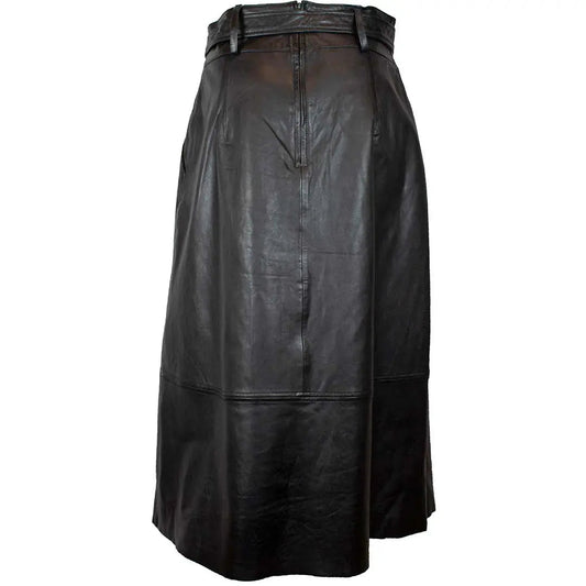 BOL Women's Brit Leather Flair Skirt - Velora Luxury Fashion