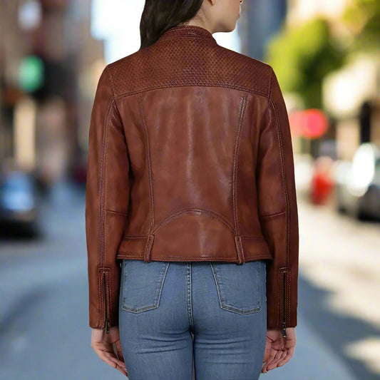 BOL Women's Sage 1 Lamb Leather Jacket - Velora Luxury Fashion