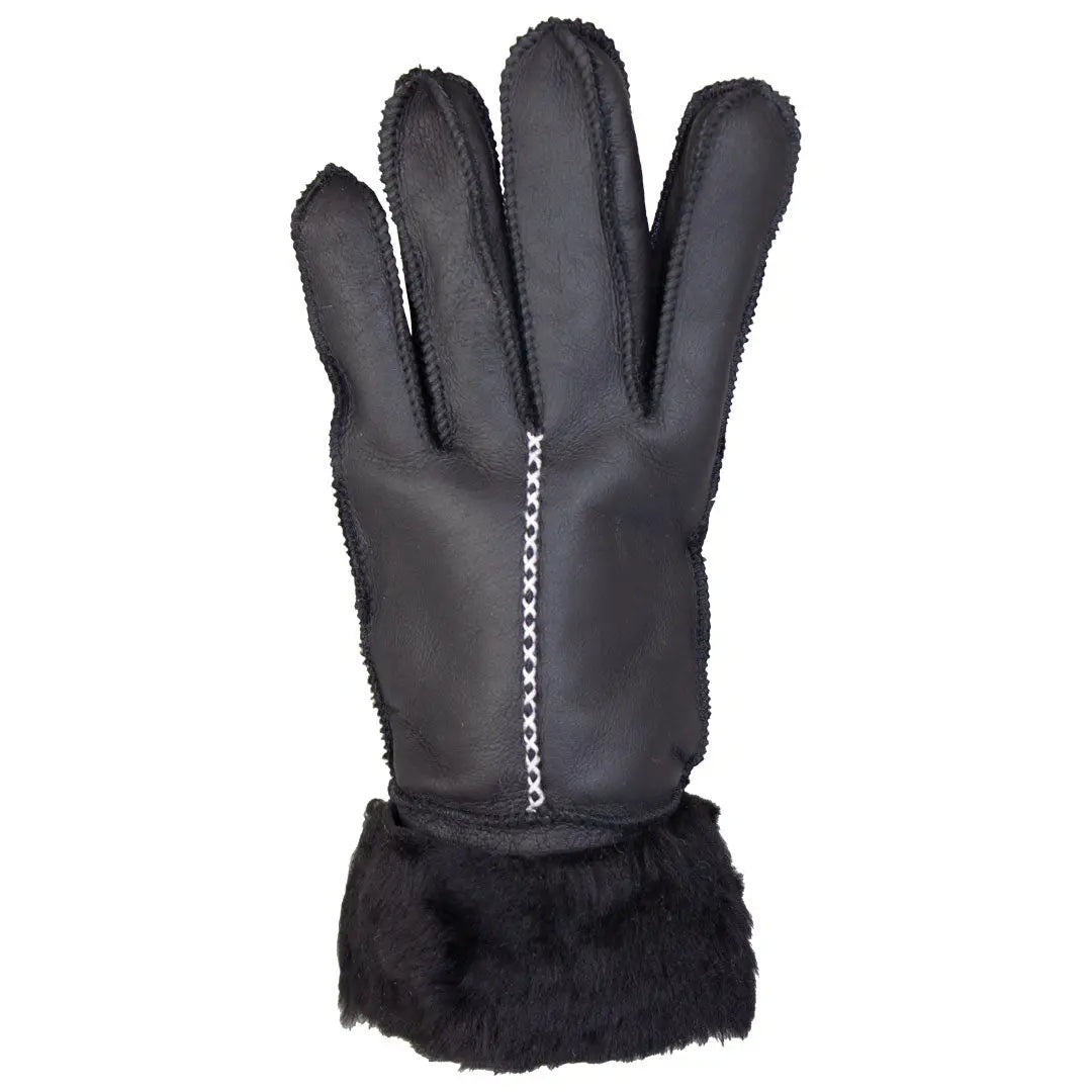 BOL Women's Black Hand Stitched Merino Sheepskin Gloves Boutique of Leathers/Open Road