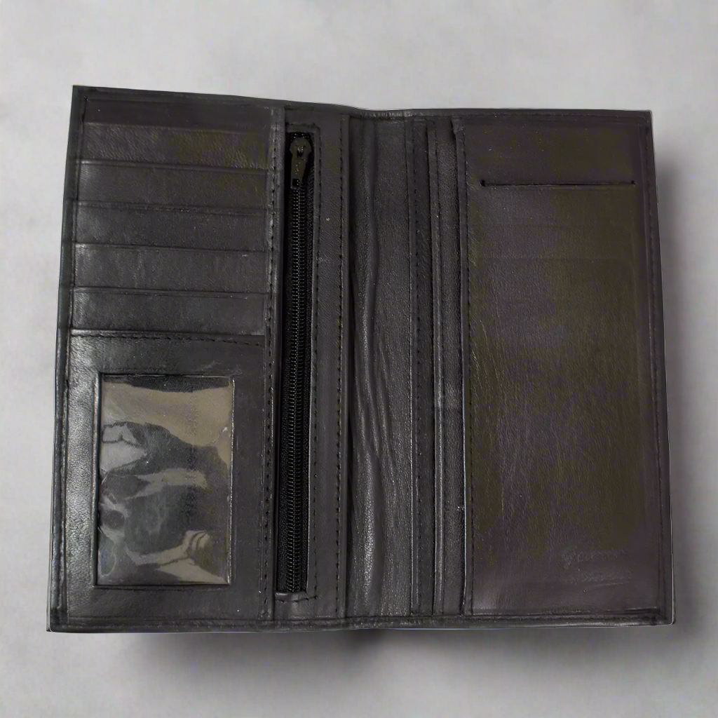 BOL Women's Credit Card Checkbook Wallet Boutique of Leathers/Open Road