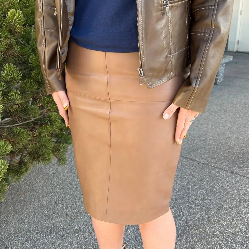 BOL Women's Dawn Leather Pencil Skirt Boutique of Leathers/Open Road