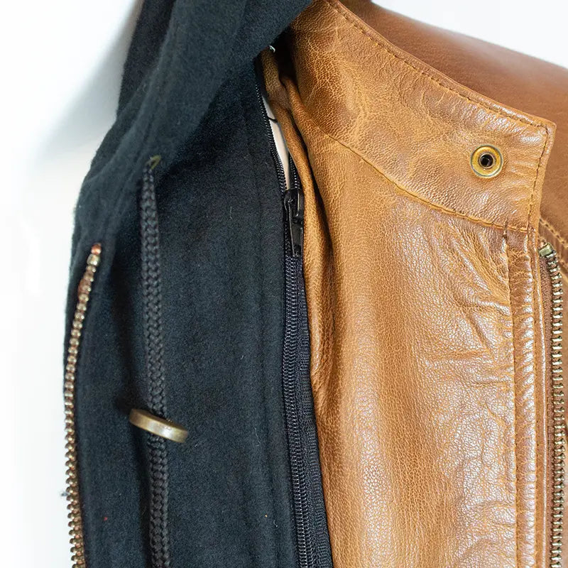 BOL Women's Detachable Hooded Leather Jacket Boutique of Leathers/Open Road