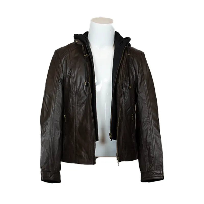 BOL Women's Detachable Hooded Leather Jacket Boutique of Leathers/Open Road