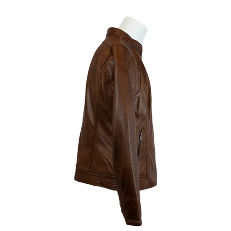 BOL Women's Waxed Sheep Leather Jacket Boutique of Leathers/Open Road