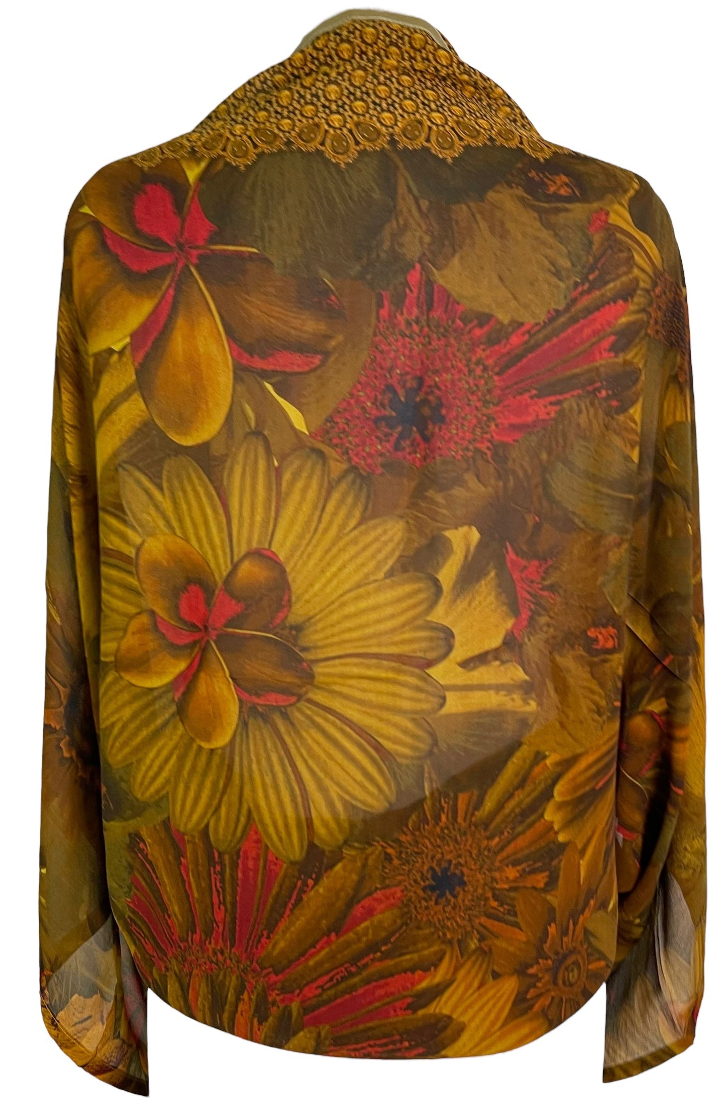 PRG6212 Sheer Avatar Pure Silk Shrug - Velora
