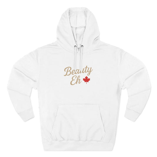 Beauty Eh Canadian Hoodie - Maple Leaf Pride Pullover Sweatshirt - Womens Canada Day Apparel - Cozy Fleece Lined Hooded Sweatshirt - Velora Luxury Fashion