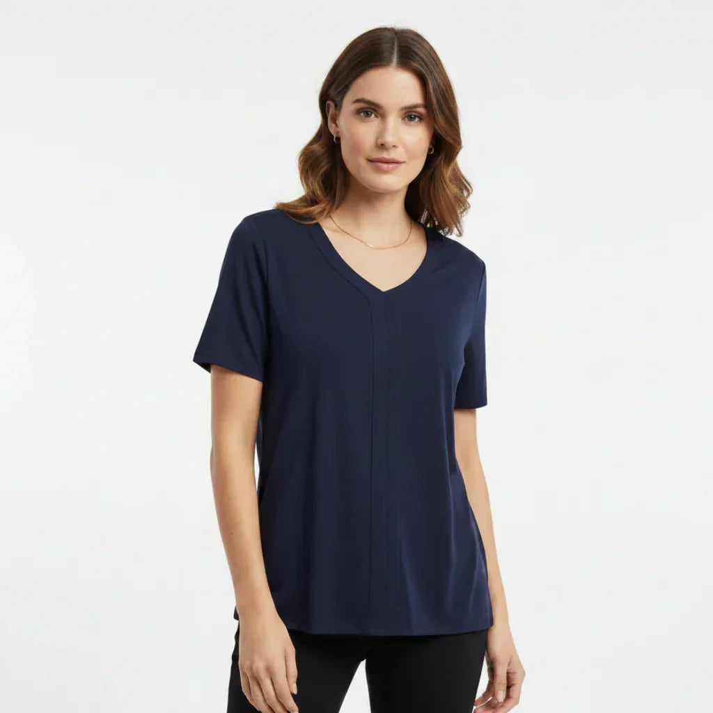 Blouse col V