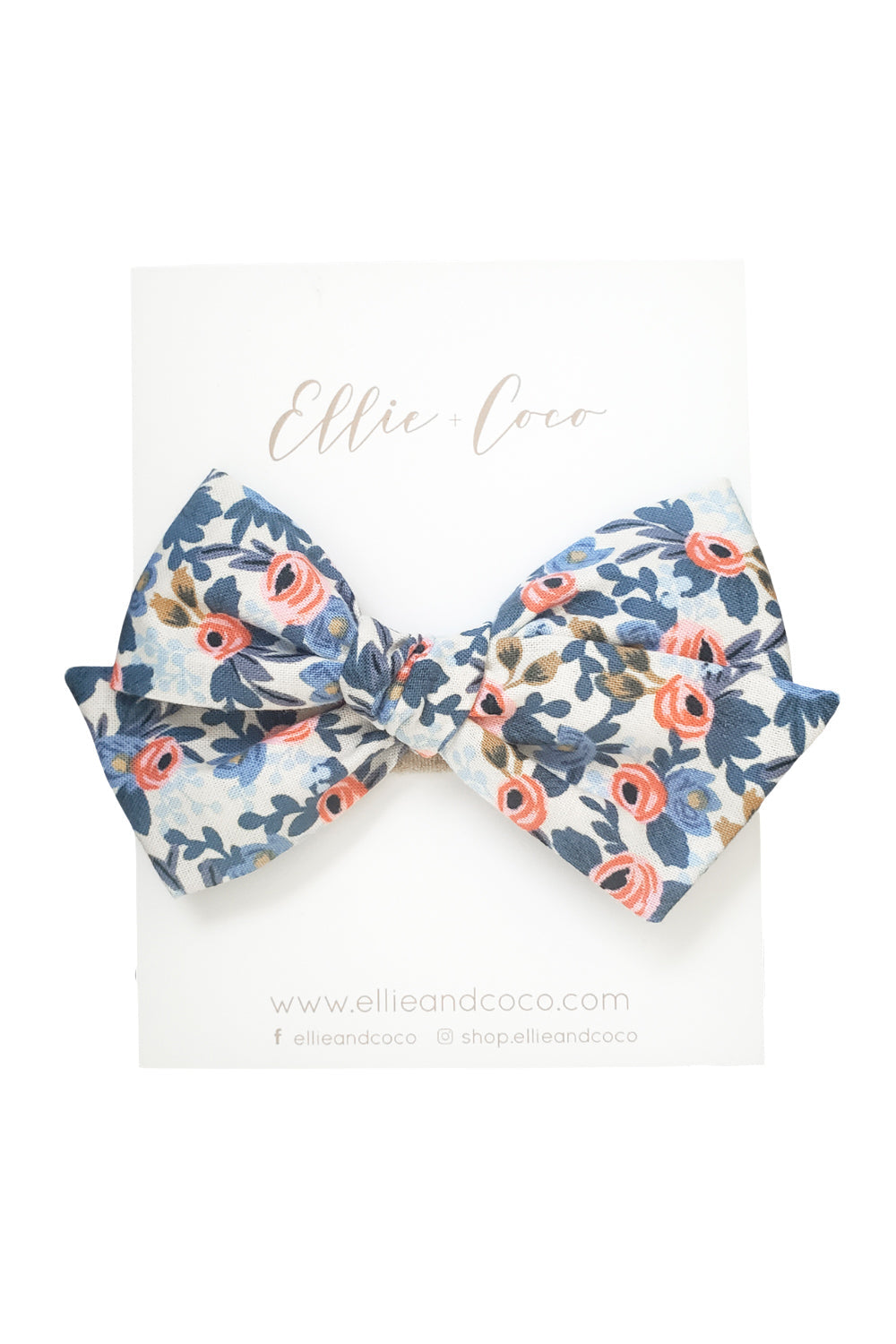 Rosa Periwinkle Oversize Bow - Velora