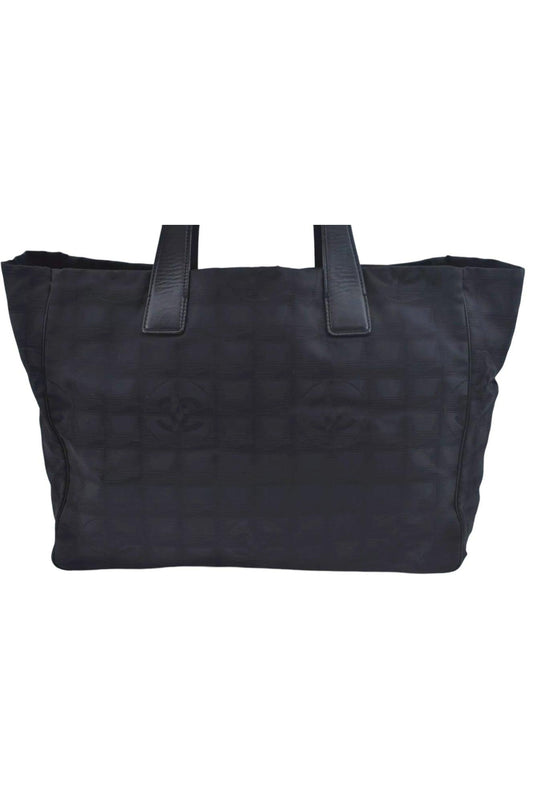 CHANEL New Travel Line Vintage Tote Bag Nylon Leather Black Junk 1911J - Velora Luxury Fashion