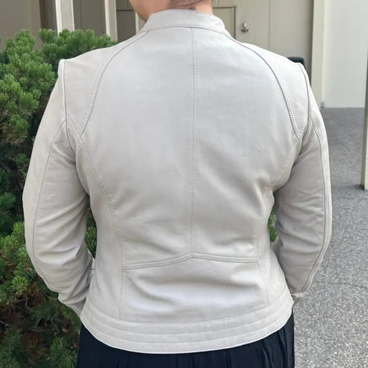 Classic Women's Lamb Leather Jacket - Velora Luxury Fashion