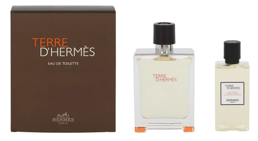 Hermes Terre Dhermes 2-Piece Gift Set for Men (3.4 Oz Eau De Toilette Spray + 2.7 Oz Hair & Body Shower Gel)