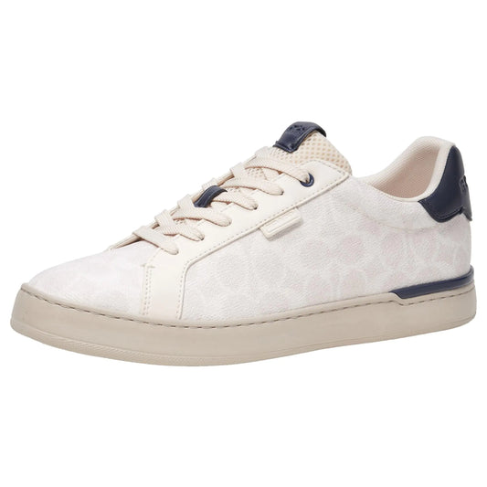 COACH Mens Non Tech Athletic Lowline Low Top Sneaker In Signature Canvas Color Chalk Cobalt Size 13