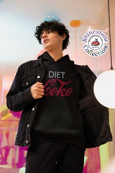 Diet Coke Rhinestone Shirt – Soda Lover Sparkle Bling Tee | Blingdazzel