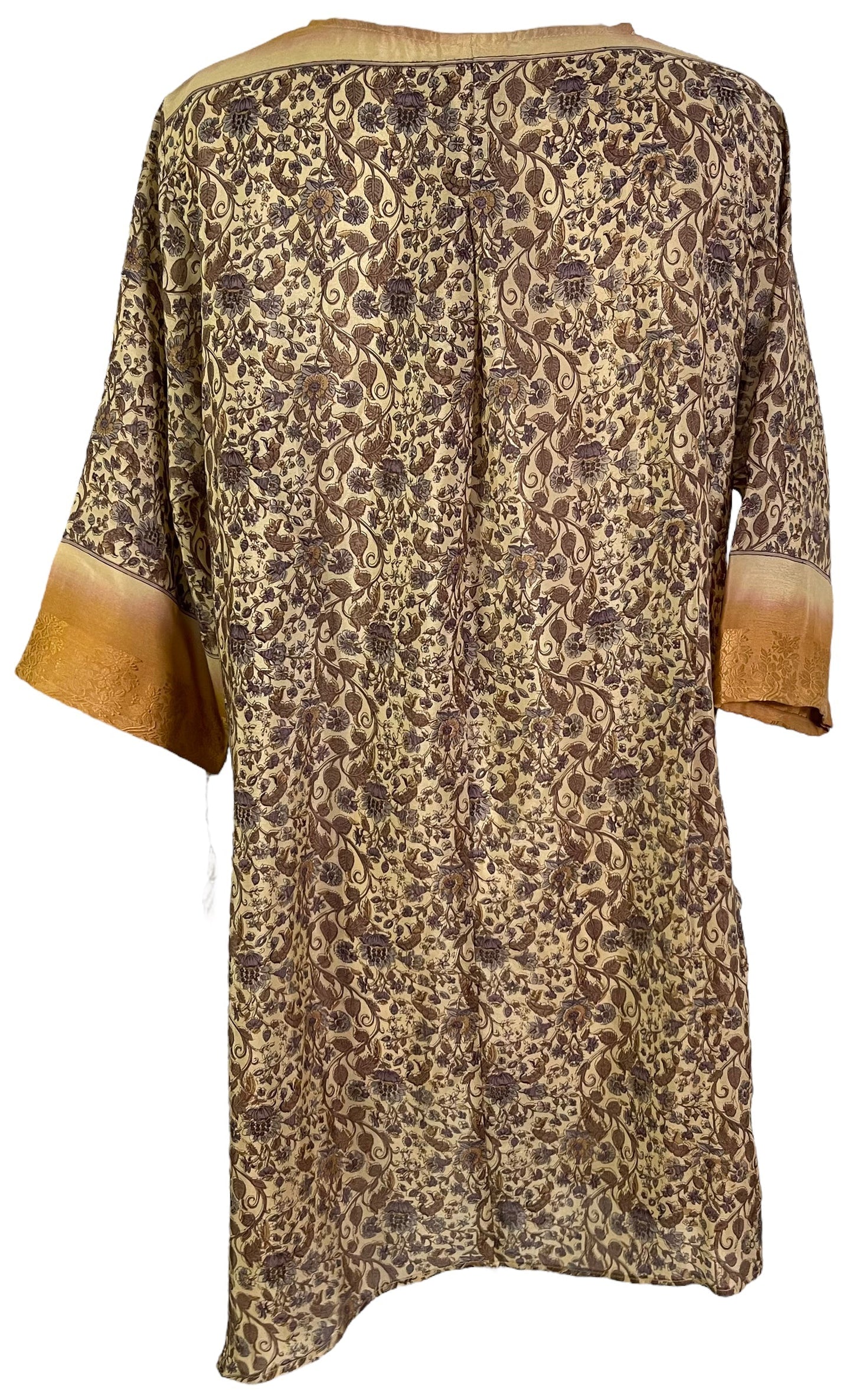 PRC6067 Avatar Pure Silk Self Pocket Tunic Dress - Velora