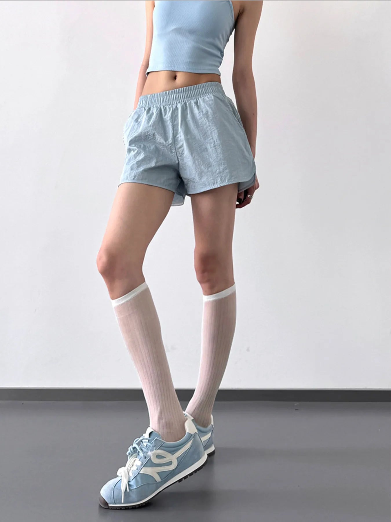 Elastic Waist Active Shorts - Velora Luxury Fashion
