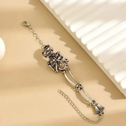 Exaggerated Skull Human Bracelet Fashion Halloween Hand Jewelry - Velora