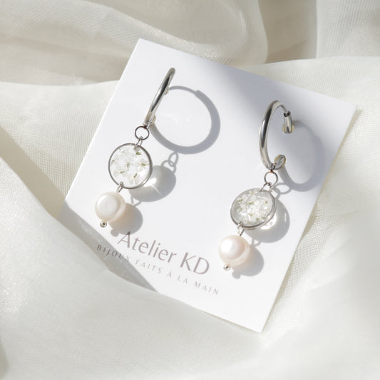 Boucles d'oreilles Perla - Lola rond - Velora