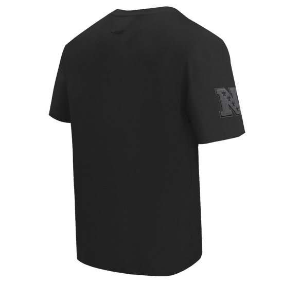 NFL DETROIT LIONS NEUTRAL MEN'S COTTON JERSEY DROP SHOULDER TEE FDL145314-BLK - Velora
