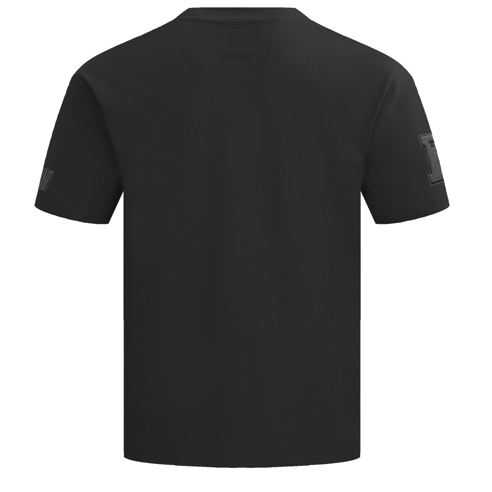 NFL DETROIT LIONS NEUTRAL MEN'S COTTON JERSEY DROP SHOULDER TEE FDL145314-BLK - Velora