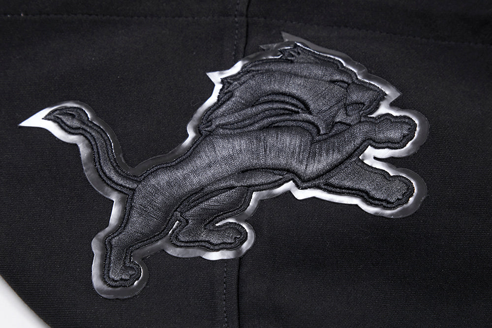 NFL DETROIT LIONS TRIPLE BLACK MEN'S PULLOVER HOODIE FDL5410282-3BK - Velora
