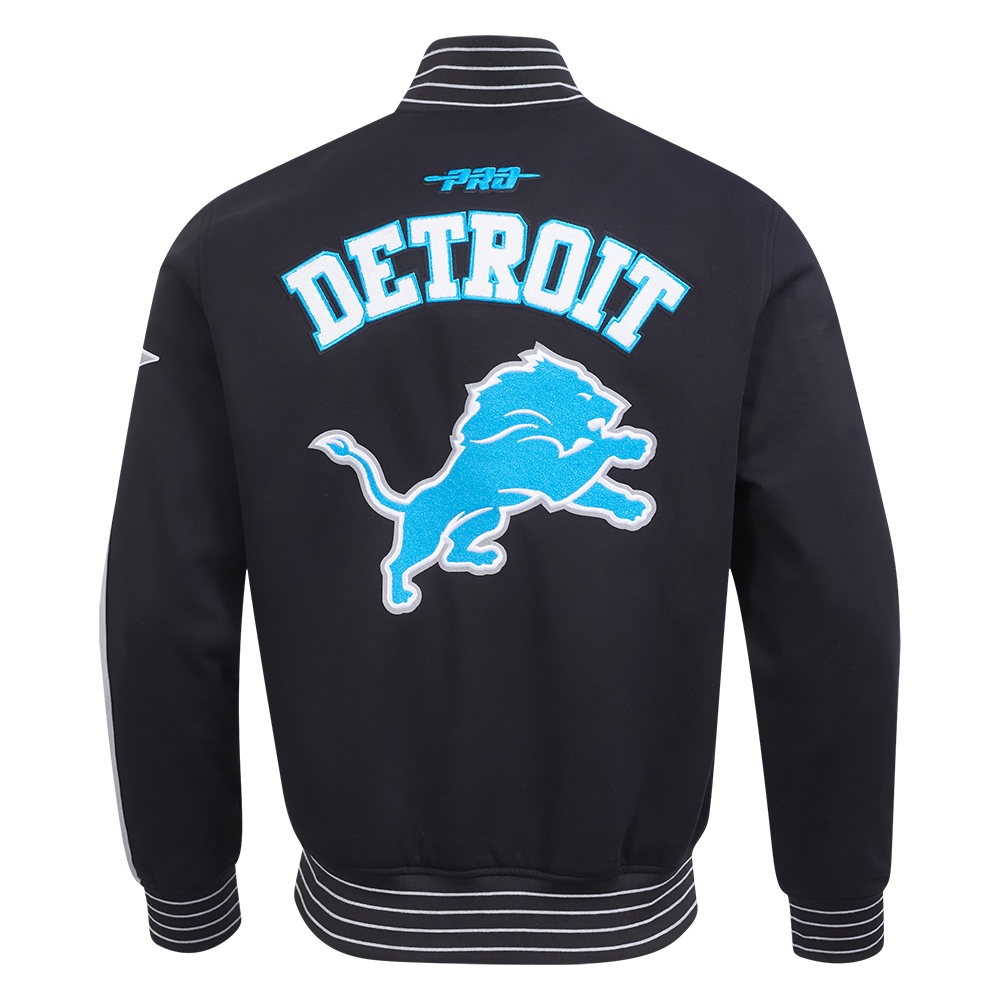 NFL DETROIT LIONS PRO GAME DAY MEN'S DBL KNIT JACKET FDL6411194-BSW - Velora