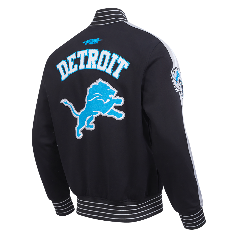NFL DETROIT LIONS PRO GAME DAY MEN'S DBL KNIT JACKET FDL6411194-BSW - Velora