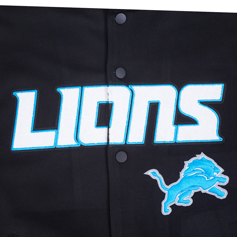 NFL DETROIT LIONS PRO GAME DAY MEN'S DBL KNIT JACKET FDL6411194-BSW - Velora